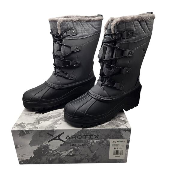 New Arctix Women sz 11 Boreas Winter Boots Water Resistant Insulated gray - Picture 1 of 11